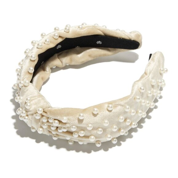 NWOT Lele Sadoughi IVORY PEARL HEADBAND - Picture 2 of 6